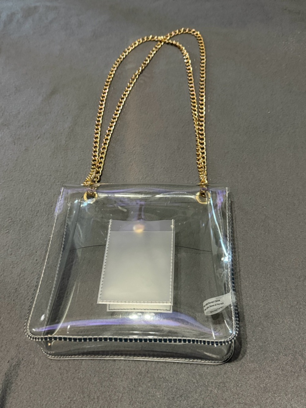 Kendra Scott Clear Chain-Handle Shoulder Bag Purse - Picture 2 of 9